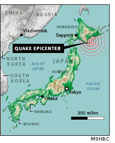 8.0 Earthquake Hits Hokkaido, Japan